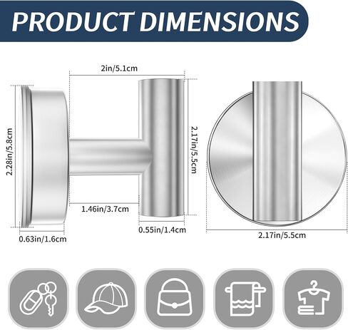 Suction Cup Hooks for Shower,Bathroom,Kitchen,Window,Glass Door,Mirror,Tile,15LB Heavy Duty No-Drill Bath Robe Hook for Hanging Loofah,Towel,Coat,Cloth,Wreath in Saudi Arabia