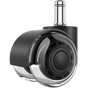 5 قطع/لوت 2 بوصة 2 بوصة كرسي المكتب ثنائي العجلتين/مشبك العجلة دوارة PU/أثاث الأثاث الصامت بكرة كرسي (2 بوصة رمادية) in Saudi Arabia