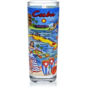 WBS Cuba Map Shooter Shot Glass in Saudi Arabia
