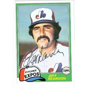 مستودع توقيعه 39234 JEFF REALDON CARDACHER CARD MONTREAL EXPOS 1981 TOPPS NO. 819 in Kuwait