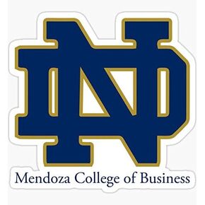 شعار Notre Dame Mendoza College of Business - رسومات ملصق - تلقائي ، جدار ، كمبيوتر محمول ، خلية ، ملصق شاحنة للنوافذ ، السيارات ، الشاحنات in Kuwait