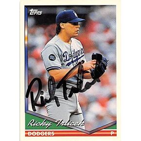 Autograph 158582 Los Angeles Dodgers 1994 Topps No. 276 Ricky Trlicek Autographed Baseball Card in Saudi Arabia