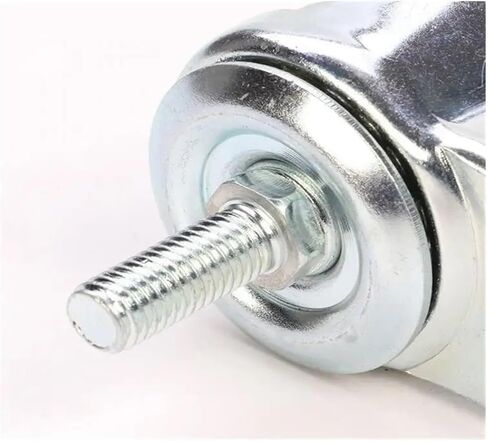 [حزمة من 4] عجلات 2.5 بوصة M8/M10/M12 البراغي الشاحنة المقاومة للارتداء الأثاث العجلات العالمية المطاط in Saudi Arabia