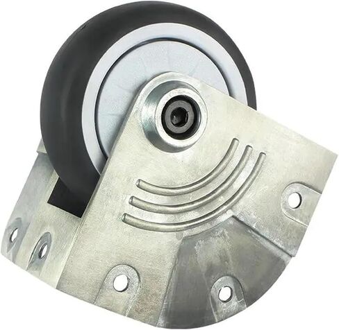 3-inch Aluminum Alloy Bracket Aircraft case Special casters Silent Rubber Corner Wheels 1 Piece Gray Bag in Saudi Arabia