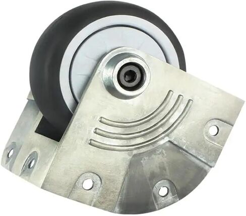 3-inch Aluminum Alloy Bracket Aircraft case Special casters Silent Rubber Corner Wheels 1 Piece Gray Bag in Saudi Arabia