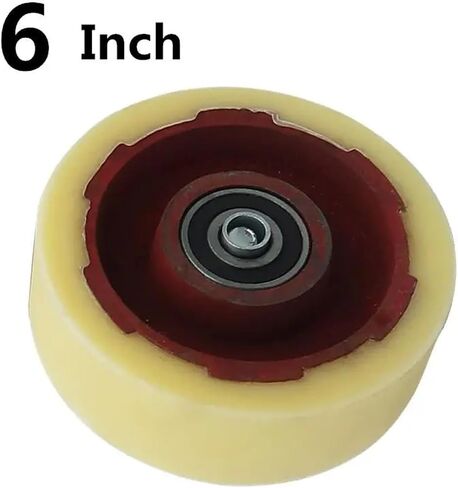 1 Pack 6 Inch Single Wheel Heavy Duty Caster Iron Core Nylon Load Bearing Wear Resistant Flat Drive Push in Saudi Arabia