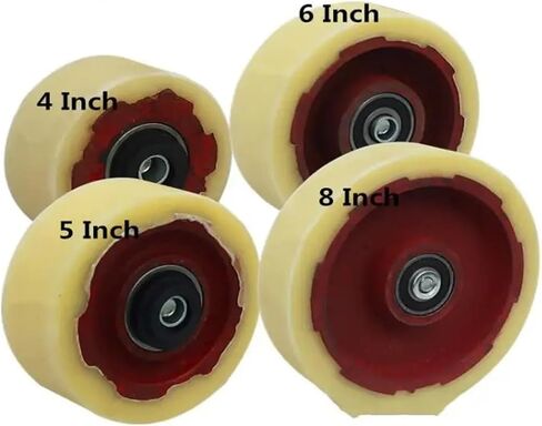 1 Pack 6 Inch Single Wheel Heavy Duty Caster Iron Core Nylon Load Bearing Wear Resistant Flat Drive Push in Saudi Arabia