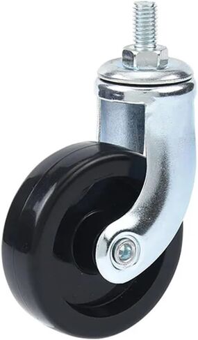4 Pieces/lot 2.5 inch Lead Screw Chrome Plated Dining Wheel Rubber Caster Trolley Silent Wheel Furniture in Saudi Arabia