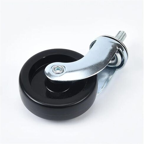 4 Pieces/lot 2.5 inch Lead Screw Chrome Plated Dining Wheel Rubber Caster Trolley Silent Wheel Furniture in Saudi Arabia