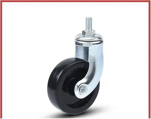 4 Pieces/lot 2.5 inch Lead Screw Chrome Plated Dining Wheel Rubber Caster Trolley Silent Wheel Furniture in Saudi Arabia