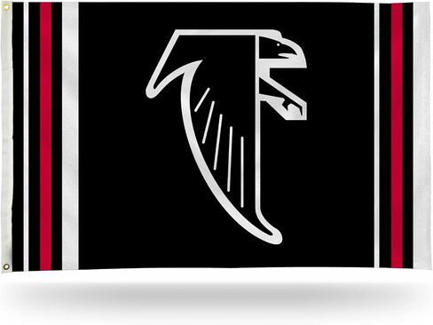 RICO Industries NFL Atlanta Falcons Retro 3 'X 5' Banner Flag 3 'x 5' banner flag side -side - indoor or ourdoor - décor décor in Saudi Arabia