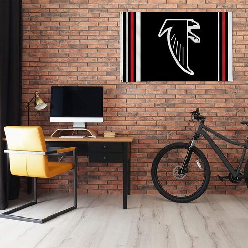 RICO Industries NFL Atlanta Falcons Retro 3 'X 5' Banner Flag 3 'x 5' banner flag side -side - indoor or ourdoor - décor décor in Saudi Arabia