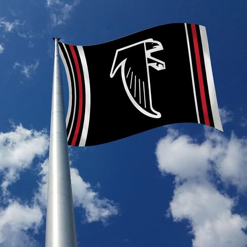RICO Industries NFL Atlanta Falcons Retro 3 'X 5' Banner Flag 3 'x 5' banner flag side -side - indoor or ourdoor - décor décor in Saudi Arabia