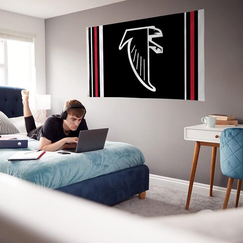 RICO Industries NFL Atlanta Falcons Retro 3 'X 5' Banner Flag 3 'x 5' banner flag side -side - indoor or ourdoor - décor décor in Saudi Arabia