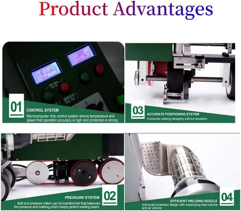 230V 4200W TPO مقاوم للماء لفائف الهواء الساخن سقف السقف PVC EDGE SEALING ELECTRICAL FUSION LELDIN in Kuwait