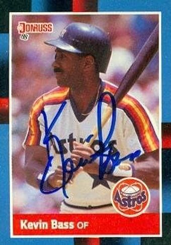 Kevin Bass autographed Baseball Card (Houston Astros) 1988 Donruss No.286 in Saudi Arabia