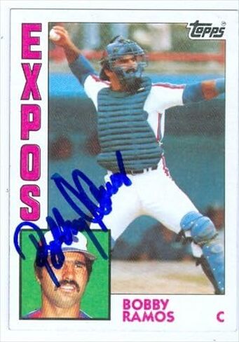 مستودع توقيعه 39232 بوبي راموس موقعة بطاقة البيسبول معرض مونتريال 1984 Topps رقم 32 in Saudi Arabia