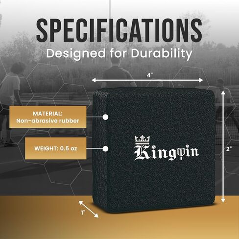 ممحاة مجداف Kingpin 2 "x2" x1 "، منظف مطاط أسود ، غير كاشف لمحطات المخلل | آمن لجميع أسطح ألياف الكربون المجداف | المعدات الخارجية والرياضية in Saudi Arabia