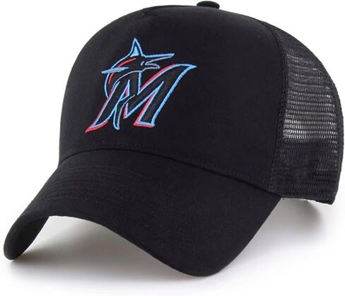 ميامي البيسبول MVP Mesh Hat Classic Classic Primary Home Logo Logo قابل للتعديل المطرز الأسود Snapback Sports Cap in Saudi Arabia