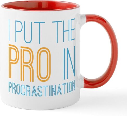 Cafepress Procrastination Pro Mug 11 OZ (325 ML) CERAMIC COFFE MUG in Kuwait