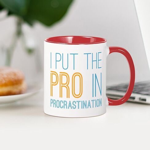Cafepress Procrastination Pro Mug 11 OZ (325 ML) CERAMIC COFFE MUG in Kuwait