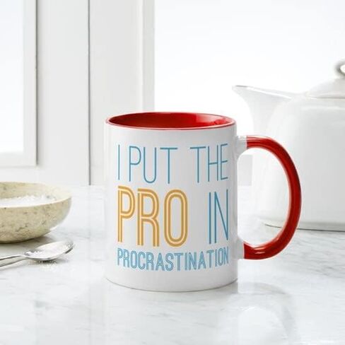 Cafepress Procrastination Pro Mug 11 OZ (325 ML) CERAMIC COFFE MUG in Kuwait