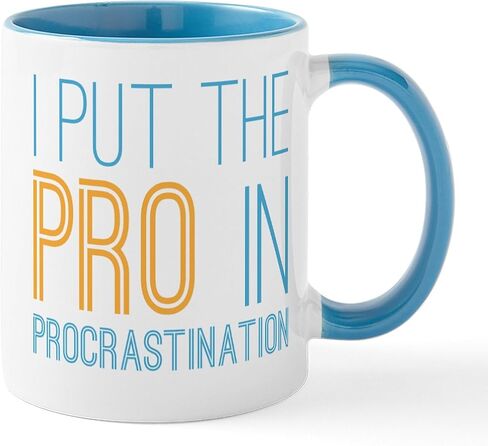 Cafepress Procrastination Pro Mug 11 OZ (325 ML) CERAMIC COFFE MUG in Kuwait