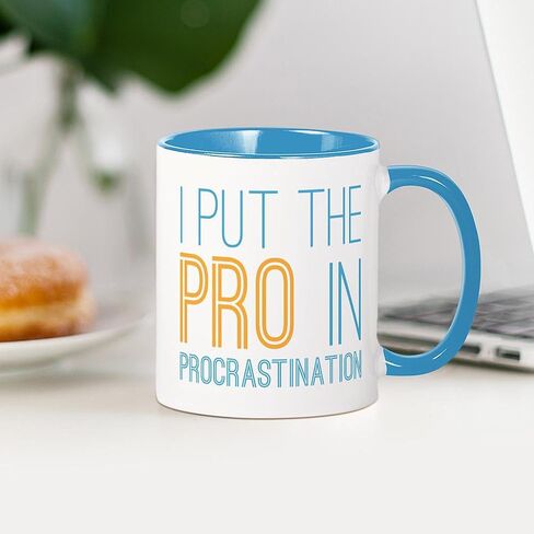 Cafepress Procrastination Pro Mug 11 OZ (325 ML) CERAMIC COFFE MUG in Kuwait