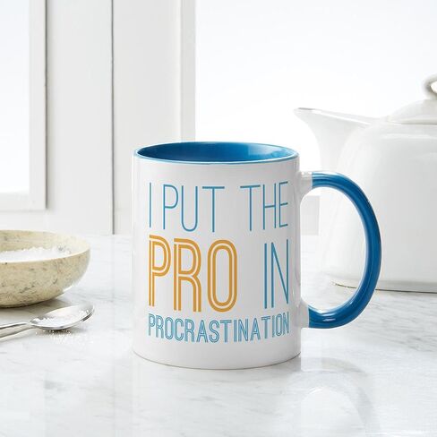 Cafepress Procrastination Pro Mug 11 OZ (325 ML) CERAMIC COFFE MUG in Kuwait