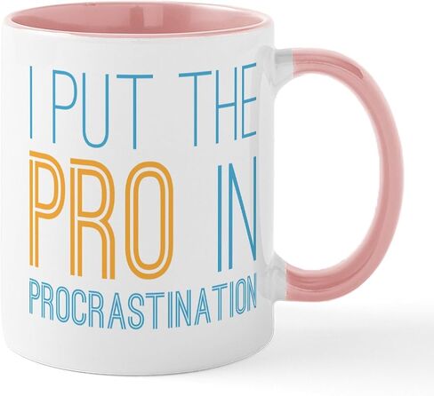 Cafepress Procrastination Pro Mug 11 OZ (325 ML) CERAMIC COFFE MUG in Kuwait