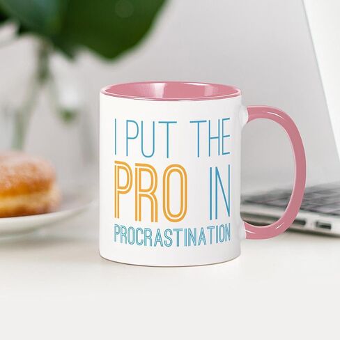 Cafepress Procrastination Pro Mug 11 OZ (325 ML) CERAMIC COFFE MUG in Kuwait