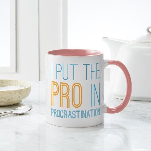 Cafepress Procrastination Pro Mug 11 OZ (325 ML) CERAMIC COFFE MUG in Kuwait