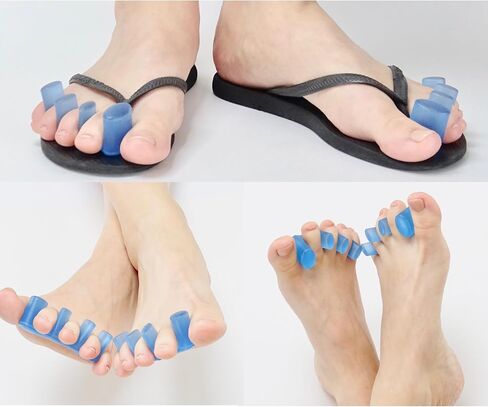 Toe Spreaders, Toe Stretcher & Toe Spacers. ToePal For Yoga. Instant Relief for Toes, Bunion Relief, Hammer Toes, 1 pair - Small Blue in Saudi Arabia