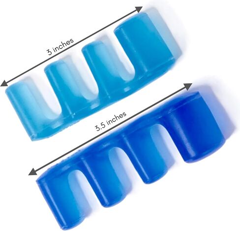 Toe Spreaders, Toe Stretcher & Toe Spacers. ToePal For Yoga. Instant Relief for Toes, Bunion Relief, Hammer Toes, 1 pair - Small Blue in Saudi Arabia