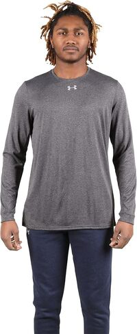 Under Armour Men's Locker 2.0 Long Sleeve Shirt Maroon | Silver Small in Kuwait
