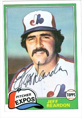 مستودع توقيعه 39234 JEFF REALDON CARDACHER CARD MONTREAL EXPOS 1981 TOPPS NO. 819 in Kuwait