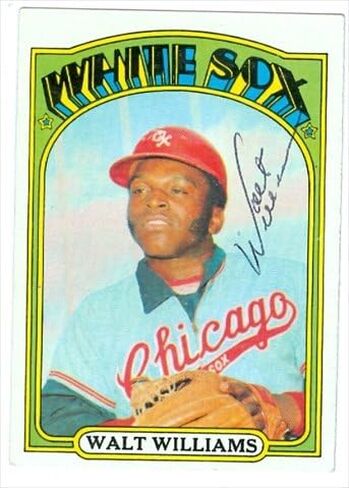 Autograph Warehouse 38058 Walt Williams Autographed Baseball Card Chicago White Sox 1972 Topps No. 15 67 in Saudi Arabia