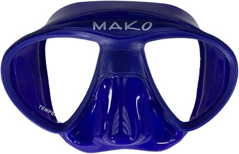 Mako Minimus Freedive Mask - قناع الغوص المجاني منخفض الحجم من أجل الرمح المحرر - مجال العرض الواسع - المظهر المنخفض الفائق - شملت حالة السفر ضمان in Kuwait