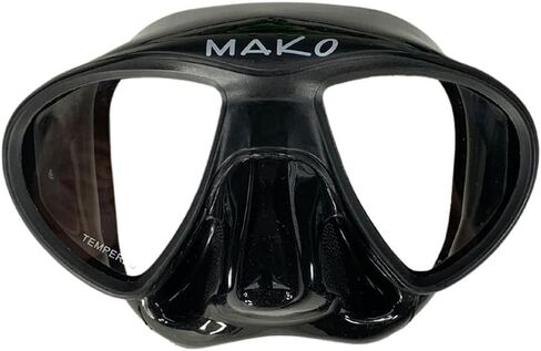 Mako Minimus Freedive Mask - قناع الغوص المجاني منخفض الحجم من أجل الرمح المحرر - مجال العرض الواسع - المظهر المنخفض الفائق - شملت حالة السفر ضمان in Kuwait