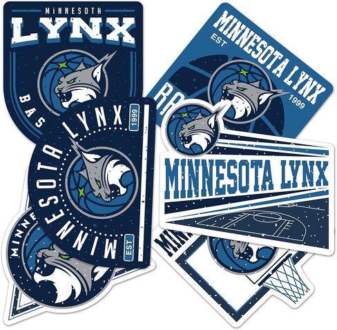 Desert Cactus Minnesota Lynx Sticker WNBA الوطنية للسيدات لكرة السلة للسيدات مرخصة رسميًا فينيل شارات لقب محمول سجلات السيارة (النوع 2-3) in Kuwait