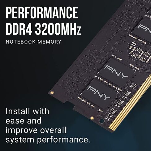 PNY Performance 16GB (2x8GB) DDR4 DRAM 3200MHz (PC4-25600) CL22 (Compatible with 2666MHz, 2400MHz or 2133MHz) 1.2V Dual Channel Notebook/Laptop (SODIMM) Computer Memory Kit – MN16GK2D43200-TB in Saudi Arabia