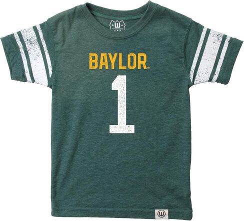 Wes and Willy Youth Boys College Sports Fan Short Sleeve Jersey Print T-Shirt Sizes 8-20 in Kuwait