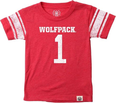 Wes and Willy Youth Boys College Sports Fan Short Sleeve Jersey Print T-Shirt Sizes 8-20 in Kuwait