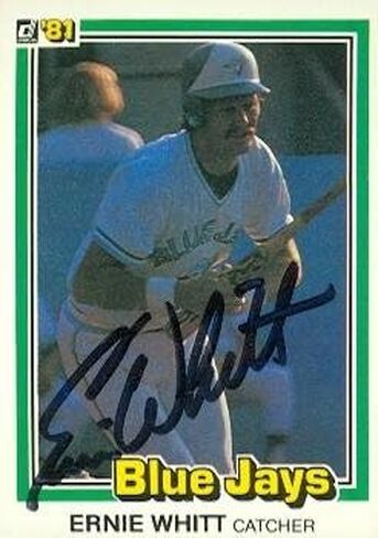 مستودع توقيعه 104460 Ernie Whitt Card Baseball Card Toronto Blue Jays 1981 Donruss No. 390 in Saudi Arabia
