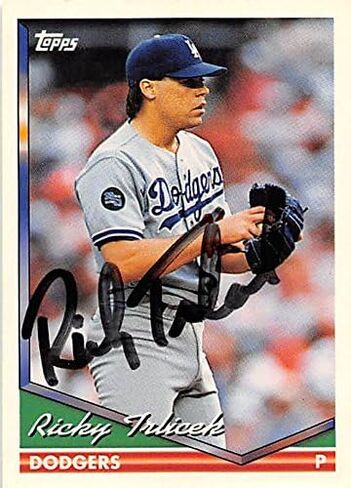 توقيع 158582 لوس أنجلوس دودجرز 1994 Topps رقم 276 Ricky Trlicek بطاقة البيسبول in Saudi Arabia
