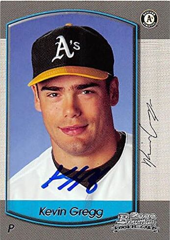 Autograph 125939 Oakland Athletics Ft 2000 Bowman Rookie No. 19 Kevin Gregg Autographed Baseball Card in Saudi Arabia