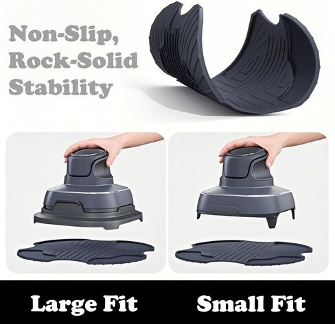 Tailored Ninja Crispi PowerPod Silicone Trivet – Hot Pads for Ninja Crispi Glass Air Fryer Accessories, Heat-Resistant, Non-Slip, Protection for Countertop, Fit Ninja FN101GY | FN101SG | FN101ST in Saudi Arabia
