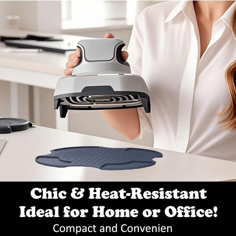 Tailored Ninja Crispi PowerPod Silicone Trivet – Hot Pads for Ninja Crispi Glass Air Fryer Accessories, Heat-Resistant, Non-Slip, Protection for Countertop, Fit Ninja FN101GY | FN101SG | FN101ST in Saudi Arabia