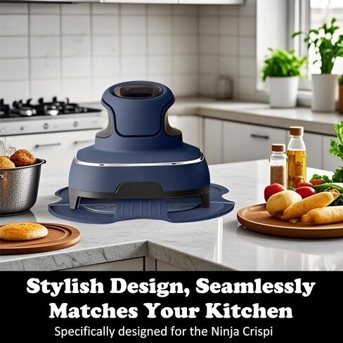 Tailored Ninja Crispi PowerPod Silicone Trivet – Hot Pads for Ninja Crispi Glass Air Fryer Accessories, Heat-Resistant, Non-Slip, Protection for Countertop, Fit Ninja FN101GY | FN101SG | FN101ST in Saudi Arabia