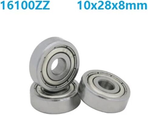 10pcs/50pcs 16100zz 16100 z 16100 ZZ 10x28x8mm cover double groove ball bracket border 10 * 28 * 8mm (ABC-1،10pcs) in Saudi Arabia